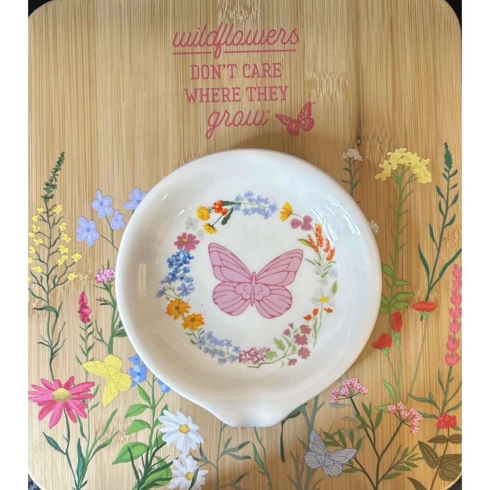 New Dolly Parton Wildflower‎ Spring Collection- Floral Butterfly Spoon Rest